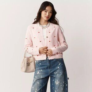 NVLT Embellished Heart Motif Lady Jacket